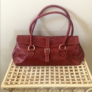Red handbag